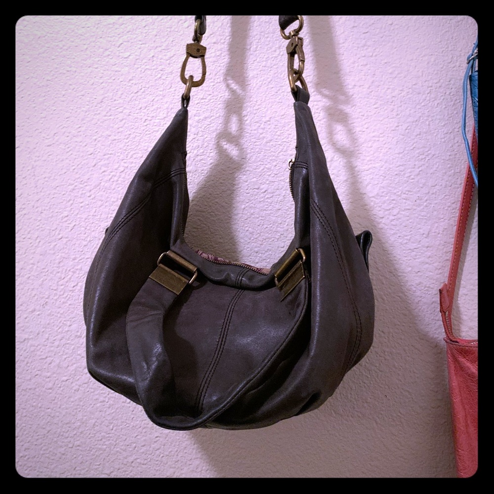 Black crossbody HOBO brand purse
